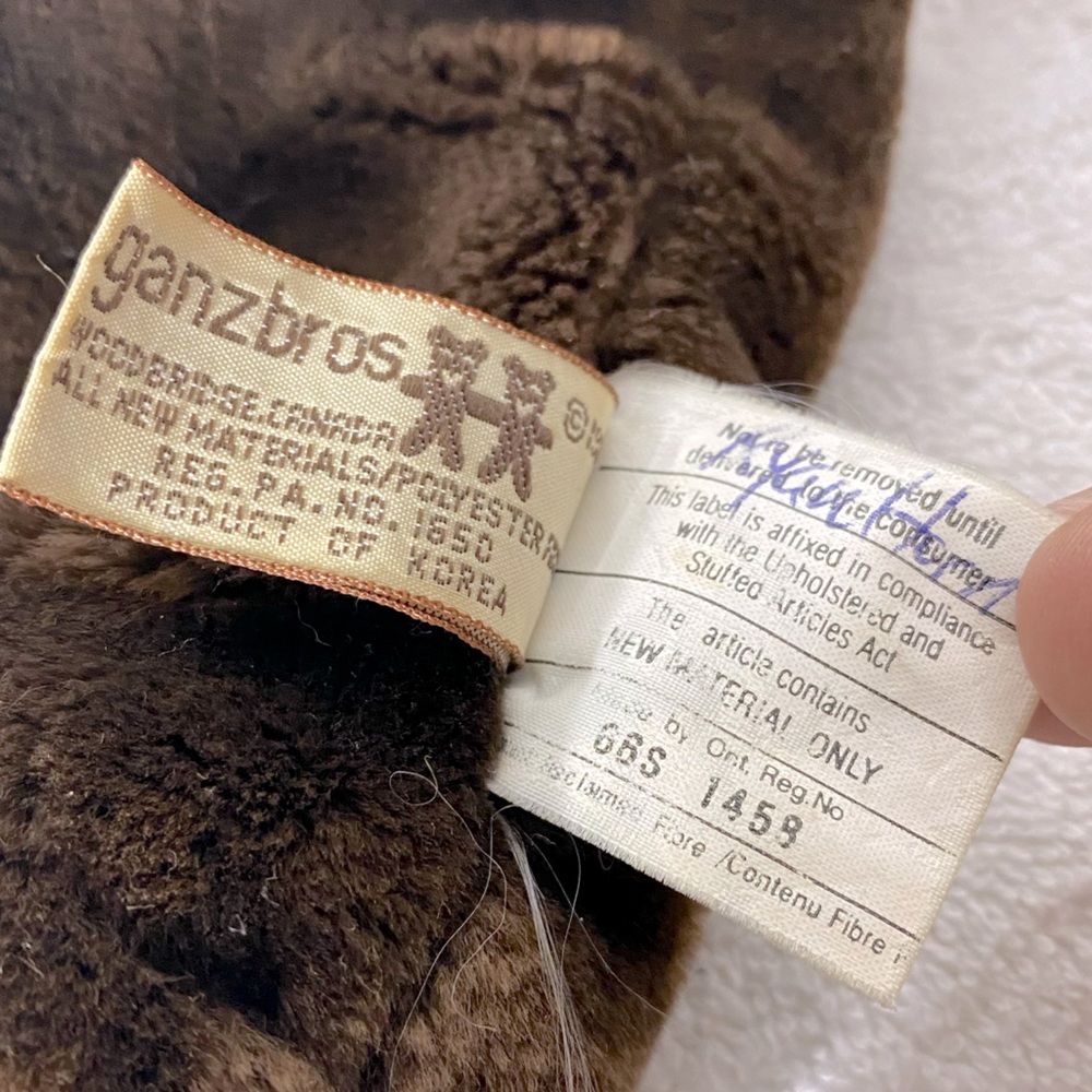 Vintage The Heritage Collection Wrinkles Brown Plush Dog Hand Puppet 310278 - Picture 12 of 14